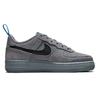 Nike Детские кроссовки Air Force 1 Low GS Cut Out Swoosh - Дымчато-серые, черные, светло-фото-синие DQ1097-001