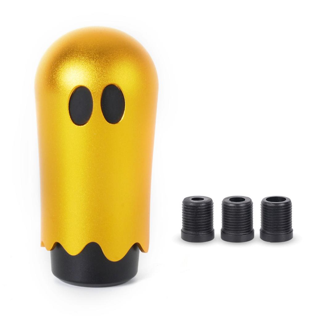 Aluminum Weighted Manual Knob Lever With 3 Threaded Adapters M8 M10 M12 X 1.25 For Vehicle Fun Cool Spooky