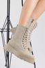 Women Modern Stylish Fashion Women Cream Skin Poly Sole Comfortable Fit Lace Up Boots