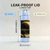 1PC Dark Moon Star Night Sky Print 750ml Color Plastic Sports Water Bottle Leakproof Flip Straw Lid Suitable for Sports Office Home Use
