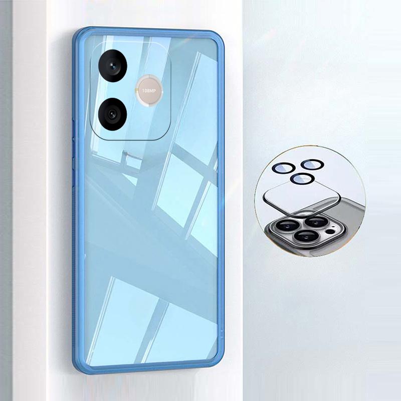 Чехол для Honor 600 Lite Защита камеры Полупрозрачный Мягкий Силикон Ударопрочный с Пленками-Защитой Линз для Honor 600 Lite Задняя Крышка