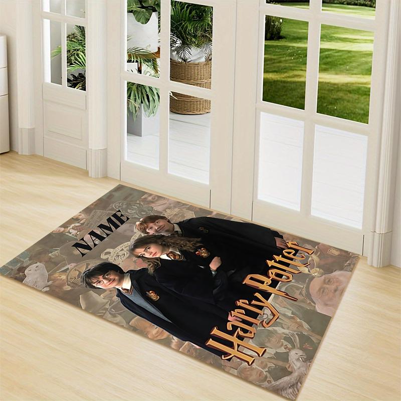 Custom Name Harry Potter's Study Carpet Rug Customizable Soft Washable Anti-Slip Home Living Room Sofa Mats Personalized Rug. 090982