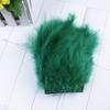 Long Fluffy Marabou Turkey Feathers Trimming 10-15CM Plumes Stitched On Ribbon Fringe For  Dress Decorative Border Trim 18color