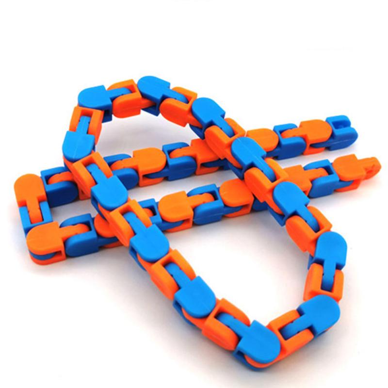 Пластиковый велосипедный трек Diy, декомпрессионная цепочка, игрушка, волшебный браслет с жидкостью, дурацкие треки