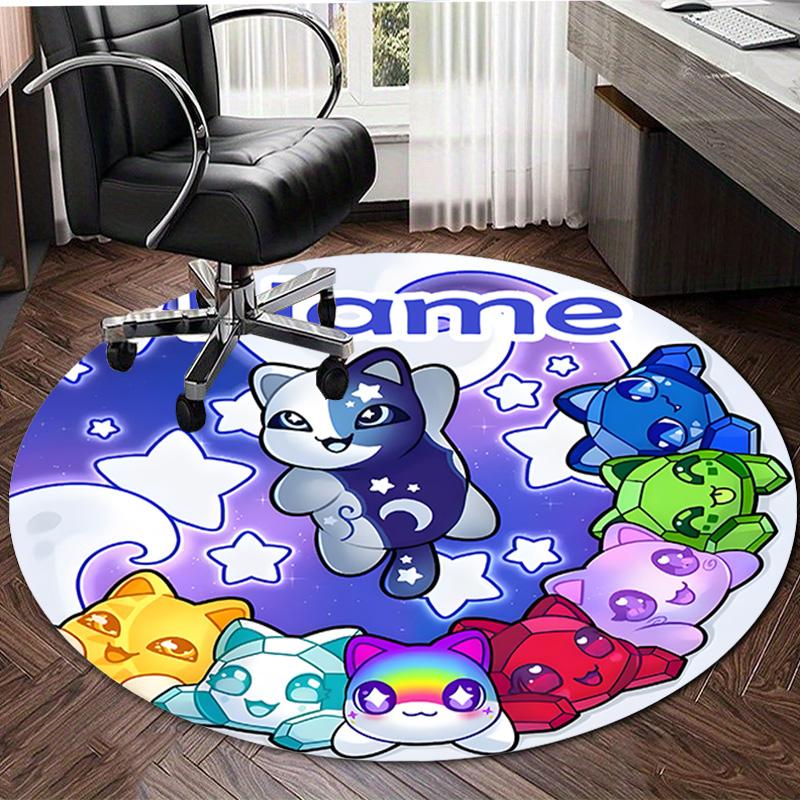 Personalized A-AphmauS Round Chair Office Rug - Perfect for Mat, Office Chair & More - Ideal Gift for Birthdays and Holidays