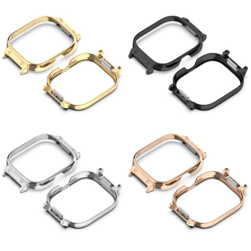 Fashionable Metal Case Cover for Watch 5 eSIM 20mm Width Bands Elevates the Look of Smartwatch Sophisticated Appearance