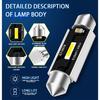 2PCS C5W C10W Super Bright CSP LED Bulbs Festoon 31mm 36mm 39mm 41mm Car Reading Dome Light No Error Auto License Plate Lamp Bulbs 7