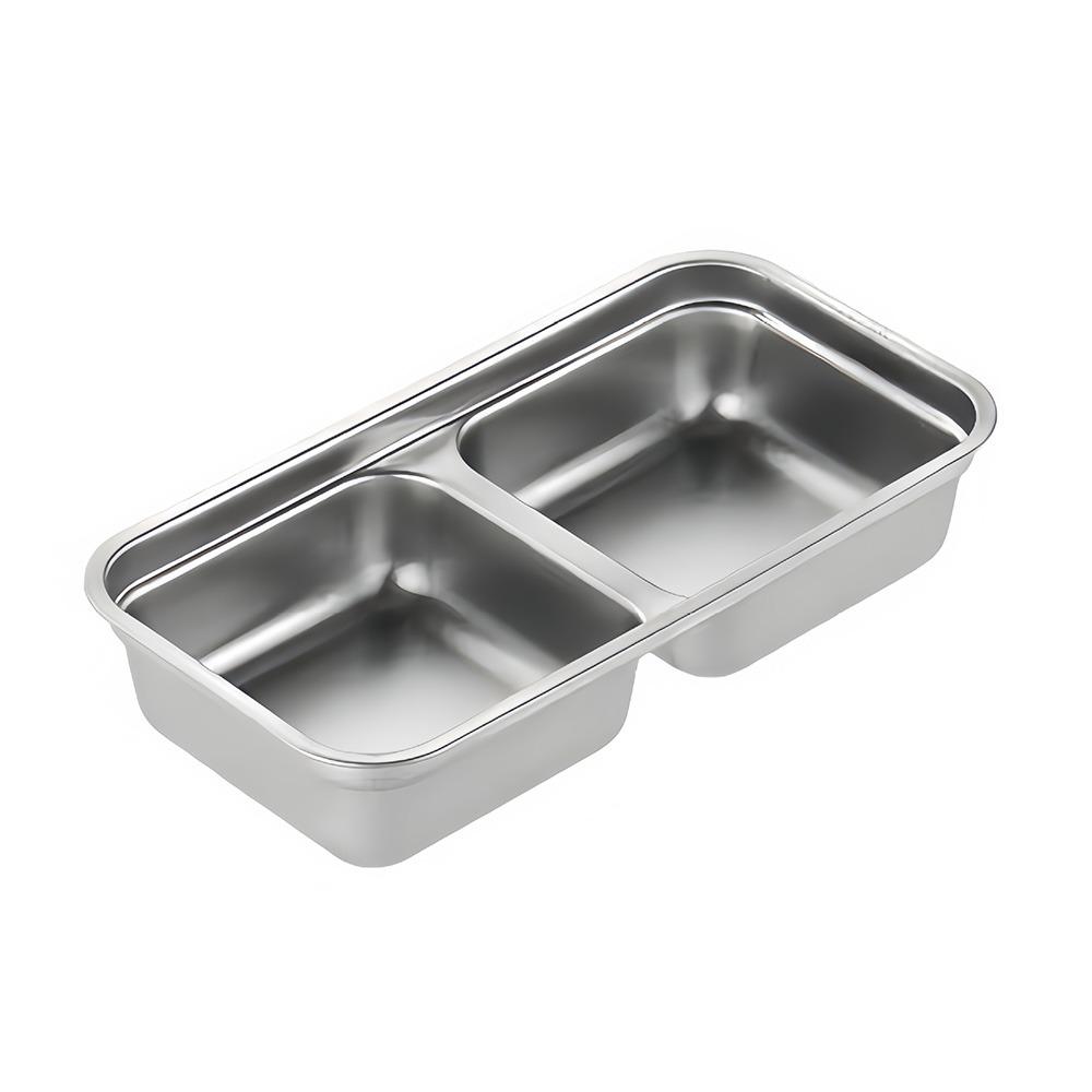 Многоразовый отдельный поднос для приправ, одно- или двухсекционный контейнер для приправ с крышками для пикника