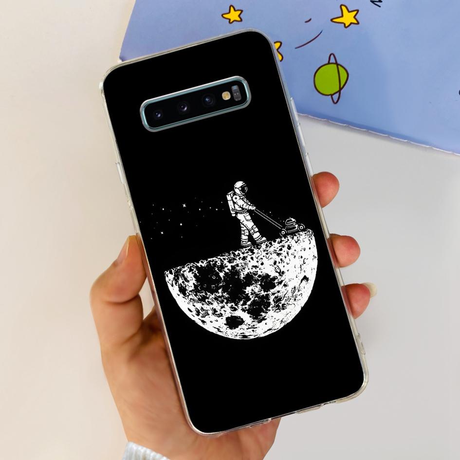 For Samsung Galaxy S10 S10+ Case SM-G973F Clear Cover Luxury Marble Flower Soft Silicone Fundas For Samsung S10 Plus S10e Bumper