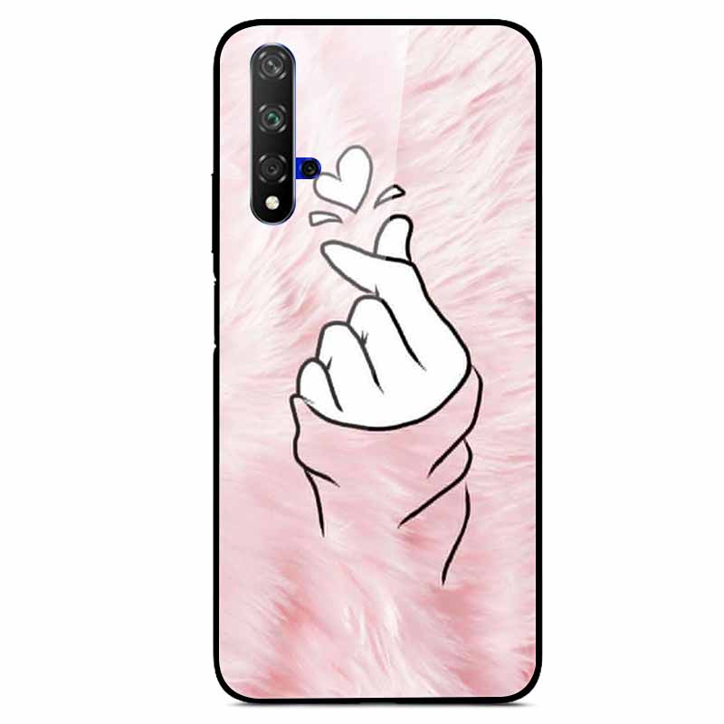 Чехлы для Honor 20 20S 20Pro V20 Закаленное Стекло Жесткая Задняя Крышка Для Huawei Honor 20 Чехлы для Телефона Honor20 Pro Чехол Honor20S V 20