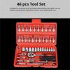 46 шт. Набор торцевых ключей для авторемонта, трещотка, отвертка