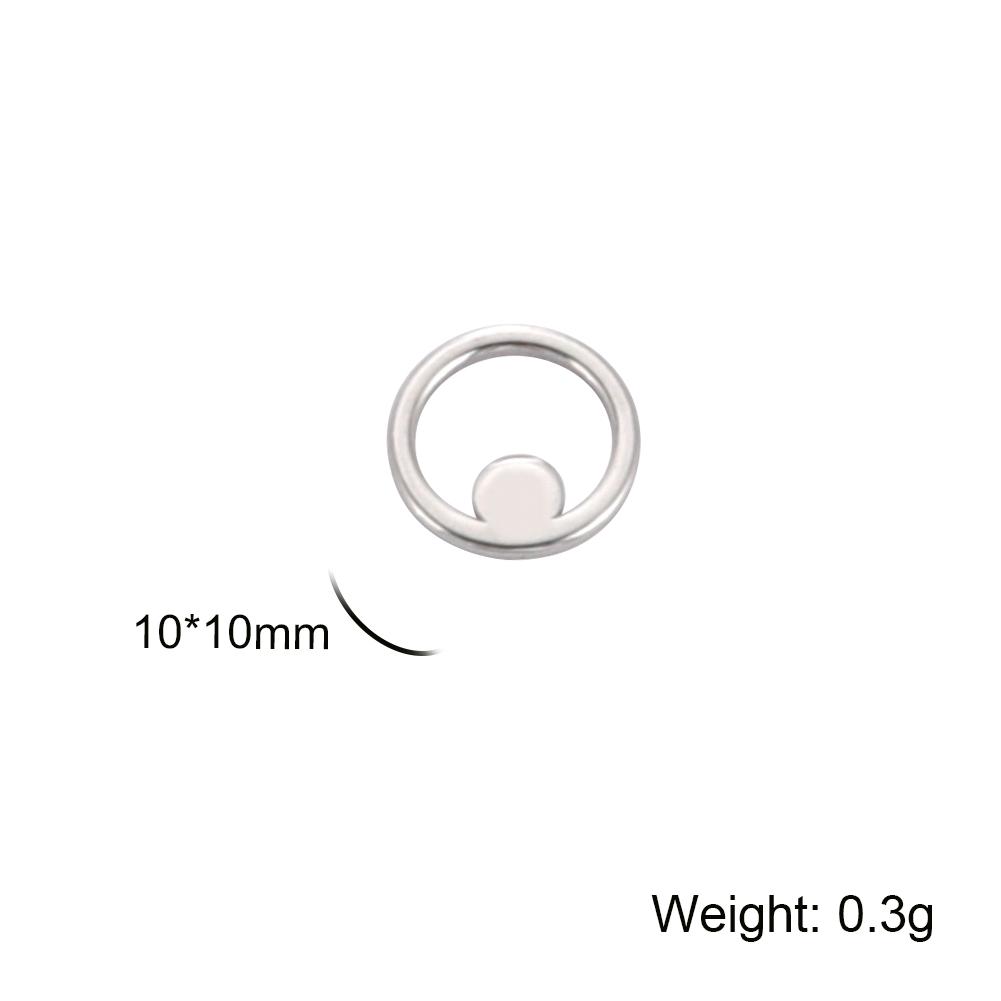 5pcs/lot Small DIY Charms for Jewelry Making Stainless Steel Cute Cross Planet Map Round Pendant for Earring Necklace Bracelet