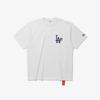New Era Mlb La Dodgers Кольцо Чемпиона T-shirt Белый 15147550