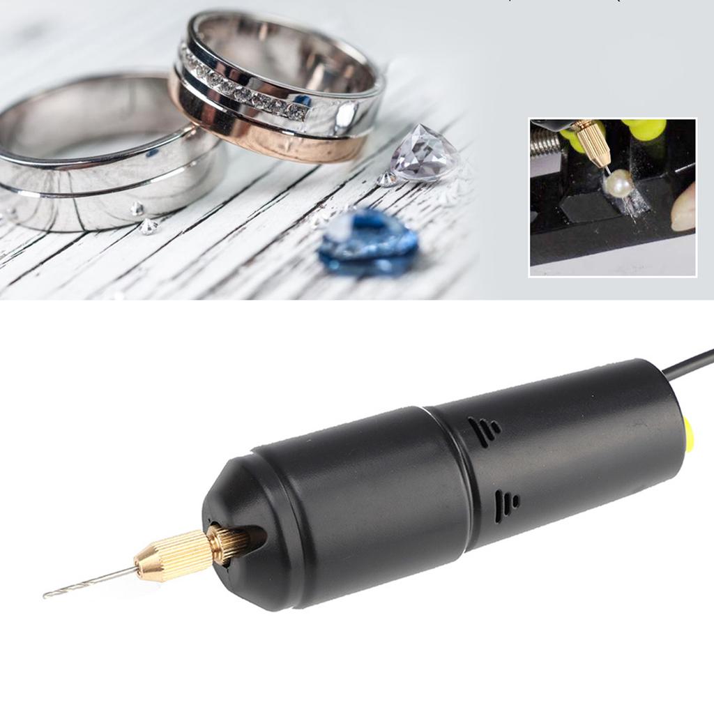 Дрель, Пеналь-дрель, Маленький USB-цилиндр с 3 5V сверлами, Высокая скорость, Удобный захват для пластика, бумажных листов и дерева