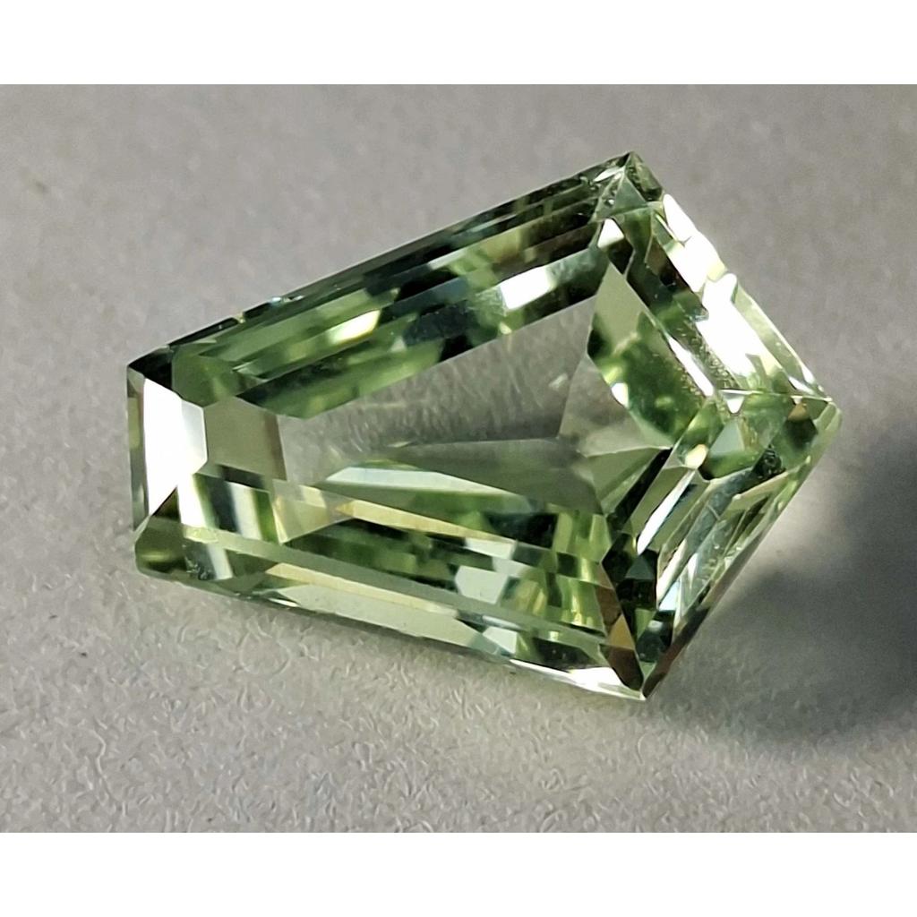 Certified Natural Green Sapphire Fancy Cut 11-13 Ct Fabulous Loose Gemstone