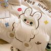 Sleep Grid Thickened 200g High Weight Towel Embroidered Milk Velvet Four Piece Set