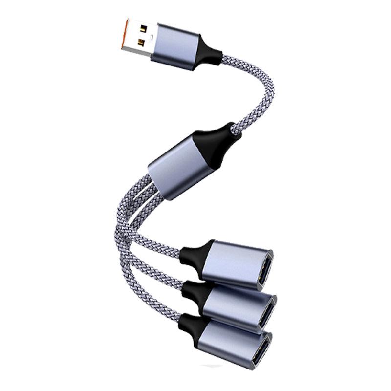 Разветвитель Type-C на USB 2.0: Кабель OTG с несколькими интерфейсами для компьютера, мобильного телефона, клавиатуры и мыши