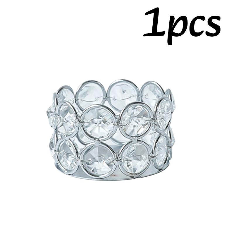 1/2 шт. Хрустальные подсвечники для чайных свечей Стеклянный настольный подсвечник Украшение для дома Стол Спальня Свадебная вечеринка Декор Креативные подарки