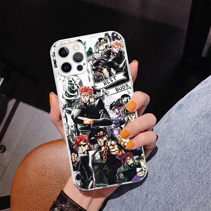 Чехол для телефона JoJo's Bizarre Adventure Stardust Crusaders Для iPhone 17 Air 16 Pro Max 16E 15 + 14 Plus 11 12 13 Mini 7 8 SE Подарок P