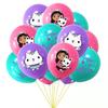 Hot Gabby Dollhouse Cats Balloon Birthday Decoration Disposable Balloon For Kilds Party Supplies