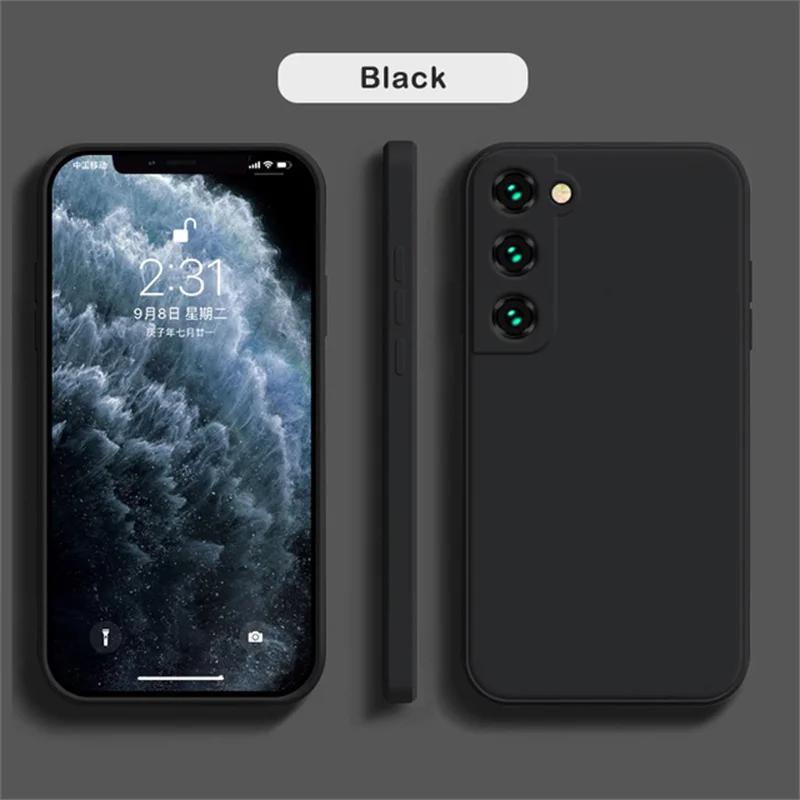 Жидкий чехол для телефона для Samsung Galaxy S21 S22 S23 S24 S25 Plus Ultra Note A32 A52 A51 A71 A72 A91 20 S10 S20 Матовый мягкий чехол