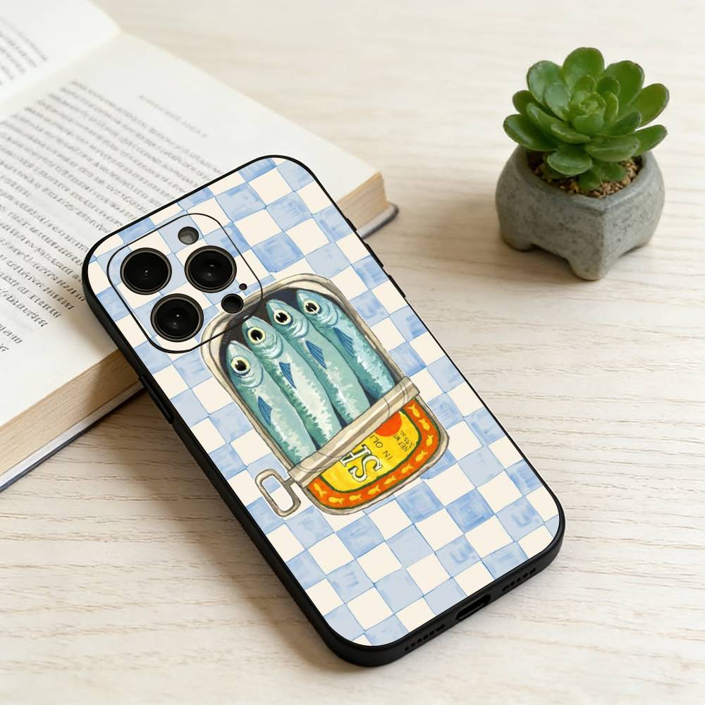 S-Sardine Чехол для телефона Силиконовый Мягкий Для IPhone 17 16 15 14 13 12 11 X XR Plus Pro Max Plus