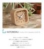 KATOMOKU Часы Muku mini clock квадратные белые настольные деревянные km-25WH 85×85×46 мм