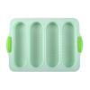 Non-Stick 4-Cavity Silicone Baguette Mold for French Bread Baking