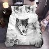 Wolf Cute Animal Bedding Set 3D Kids Adult Luxury Gift Duvet Cover Set Soft Comforter Set Single Full King Twin Size Quilt Cover