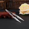Steel Stainless Ceramic Pointed Tip Tweezer Heat Resistant Antistatic Antiacid
