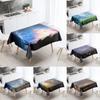 Starry Universe Tablecloth Camping Party  Anti-Stain Waterproof Rectangular Kitchen Dining Table Home Decor