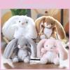 Floppy Eared Rabbit Plush Toy Keychain Stuffed Animal Bag Charm Gift For Girls Kids