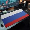 Коврик для мыши с российским флагом 500x1000 мм Большой игровой коврик для мыши Геймерский XL Резиновый Коврик для клавиатуры Отаку Настольный коврик для ноутбука