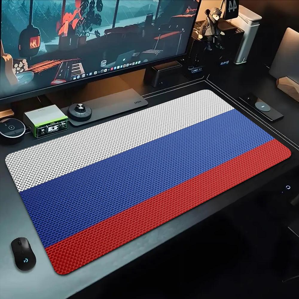 Коврик для мыши с российским флагом 500x1000 мм Большой игровой коврик для мыши Геймерский XL Резиновый Коврик для клавиатуры Отаку Настольный коврик для ноутбука