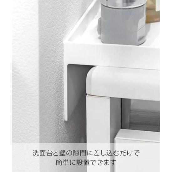 Yamazaki Подставка-лоток для зазора у раковины Белый Ш8.6Г44В5.5см Tower Заполнитель Защитная крышка 10135