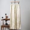 Women's High-Waist Jacquard Straight-Leg Pants - Loose, Slimming, Casual Spring/Summer Wear for Middle-Aged Women.