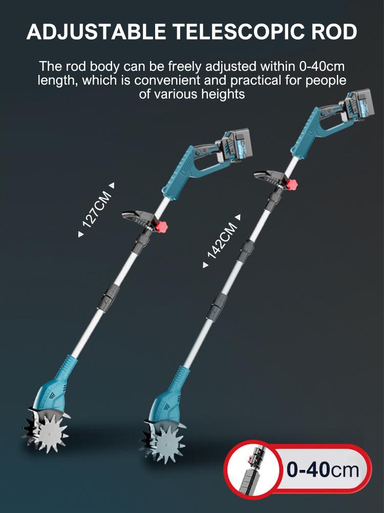 Электрический культиватор для Makita 21 В, аккумуляторный мощный электрический культиватор, 300 Вт, беспроводной роторный культиватор для обработки почвы и открытия