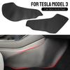 Для Tesla Model 3 Foot Pad Anti Kick Pad 2PCS Автоаксессуары Центральное управление автомобиля Боковая защита Kick Pad Аксессуары для интерьера Декоративная отделка