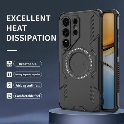 Жесткий модный противоударный чехол для Samsung Galaxy S26 Ultra S25 FE A17 5G S26 Plus A56 A36 A16 A55 A35 A15 Магнитная крышка для телефона
