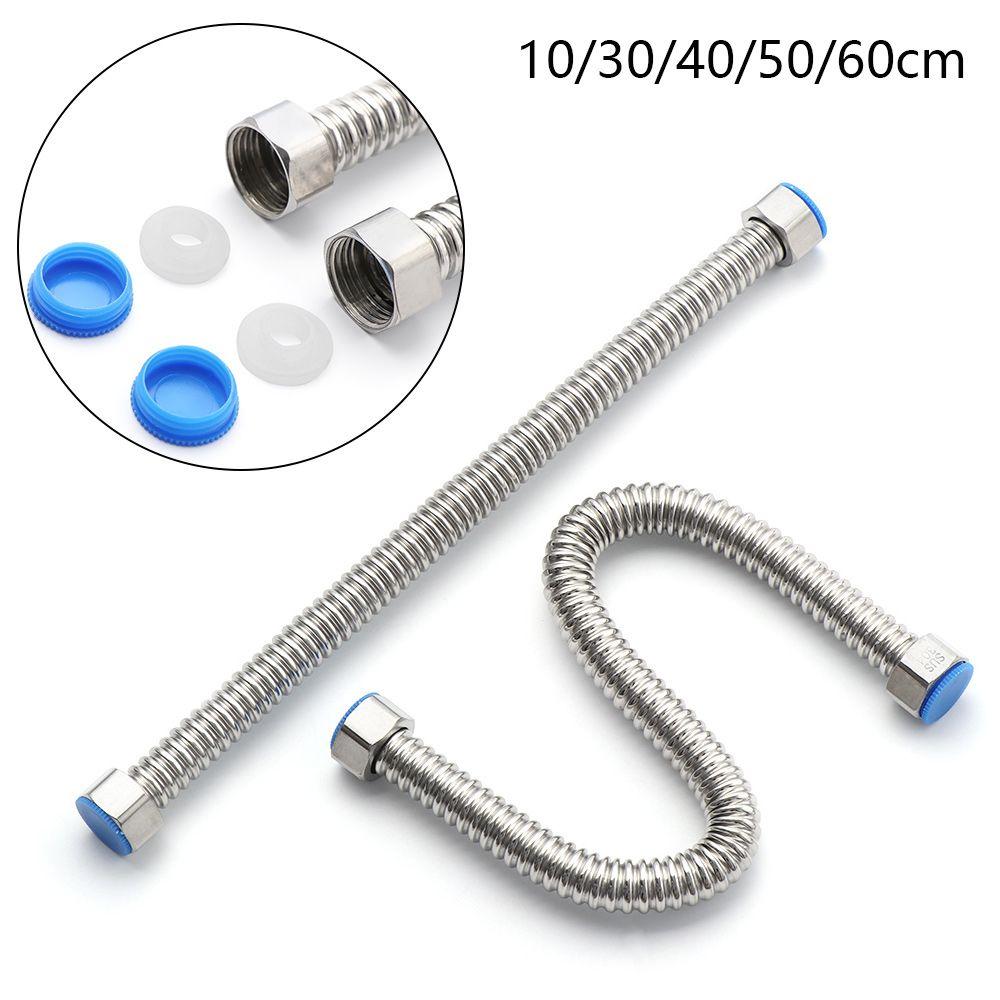 G1/2" Metal Durable Extendable Home Water Heater Connector Hose Tube Plumbing Corrugated Pipe
