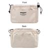 Drawstring Canvas Storage Organizers Multi-Pockets Liner Bag Lightweight Portable Travel Storage Bag