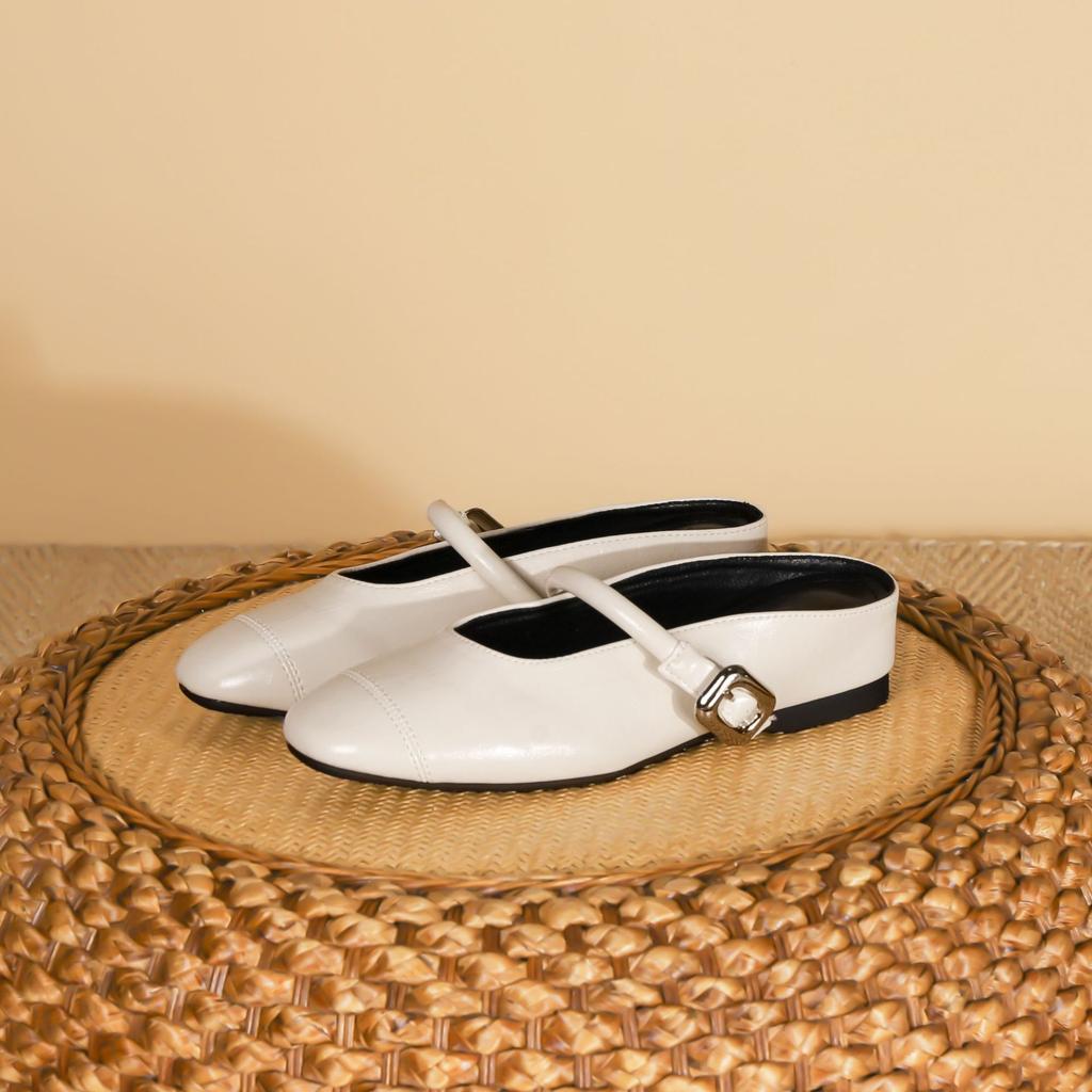 Grape Mother Half-drag Single Shoes Women's Fashion Outer Wear High-end Casual Women's Shoes Korean Version One-pedal Thick-soled Inner Height-increa