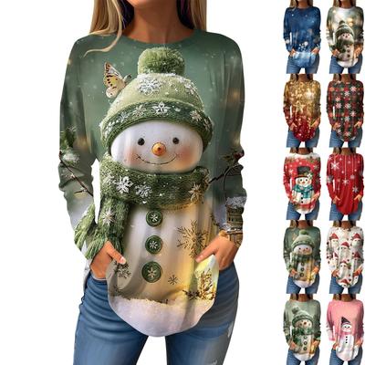 Футболки женские осенние повседневные рубашки с длинным рукавом толстовка винтажный графический принт топ пуловер ко Дню святого Валентина