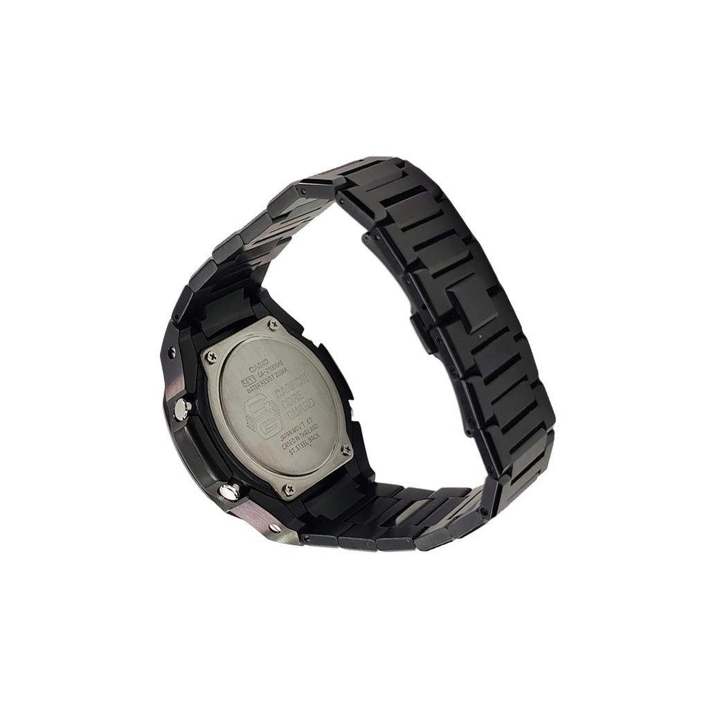 Casio Мужские часы с ЖК-дисплеем и аналоговым двойным дисплеем, серия 44 мм, черные, GA-2100SKE-7A(Watch3--)