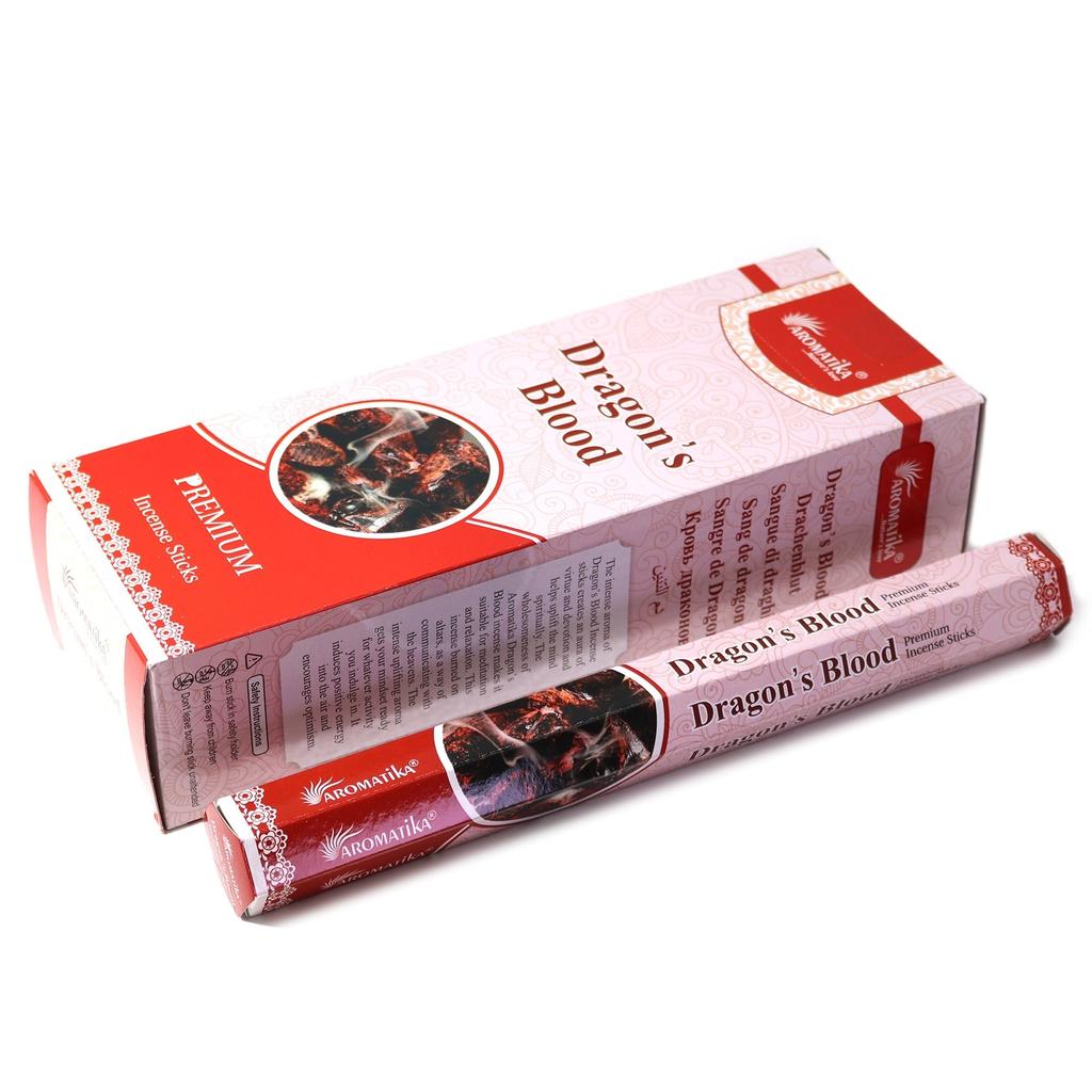 Dragon's Blood Charcoal Free Hex Incense - Aromatika