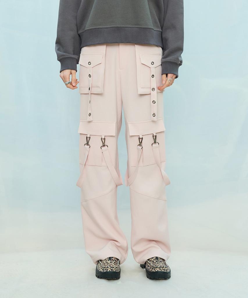 LARTIGENT L9 Metal Hole Pants(Pink)