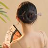 1pc Headdress Exquisite Hairpin Fashion Alloy Cute Hollow Heart Magic Wand Hair Sticks