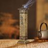 Creative Heart Sutra Column Incense Burner Vertical Alloy Wire Incense Burner Incense Stick Tea Ceremony Ornaments Home Decor