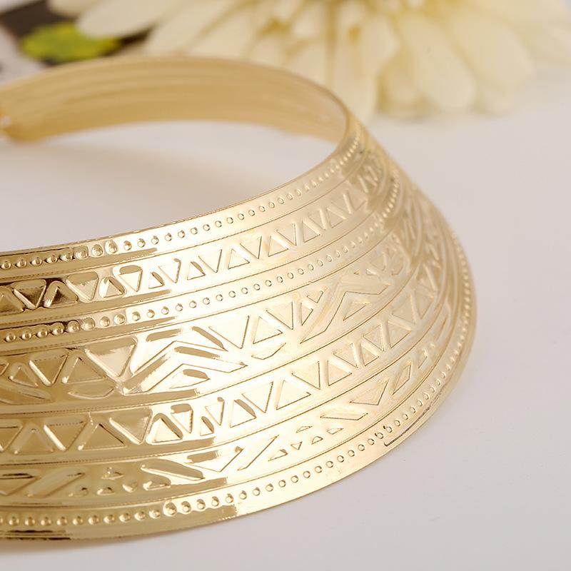 Fashion Jewelry Wide Punk Necklaces Charm Party Necklace Chain Luxury Choker Collar Necklace For Women Collier Femme