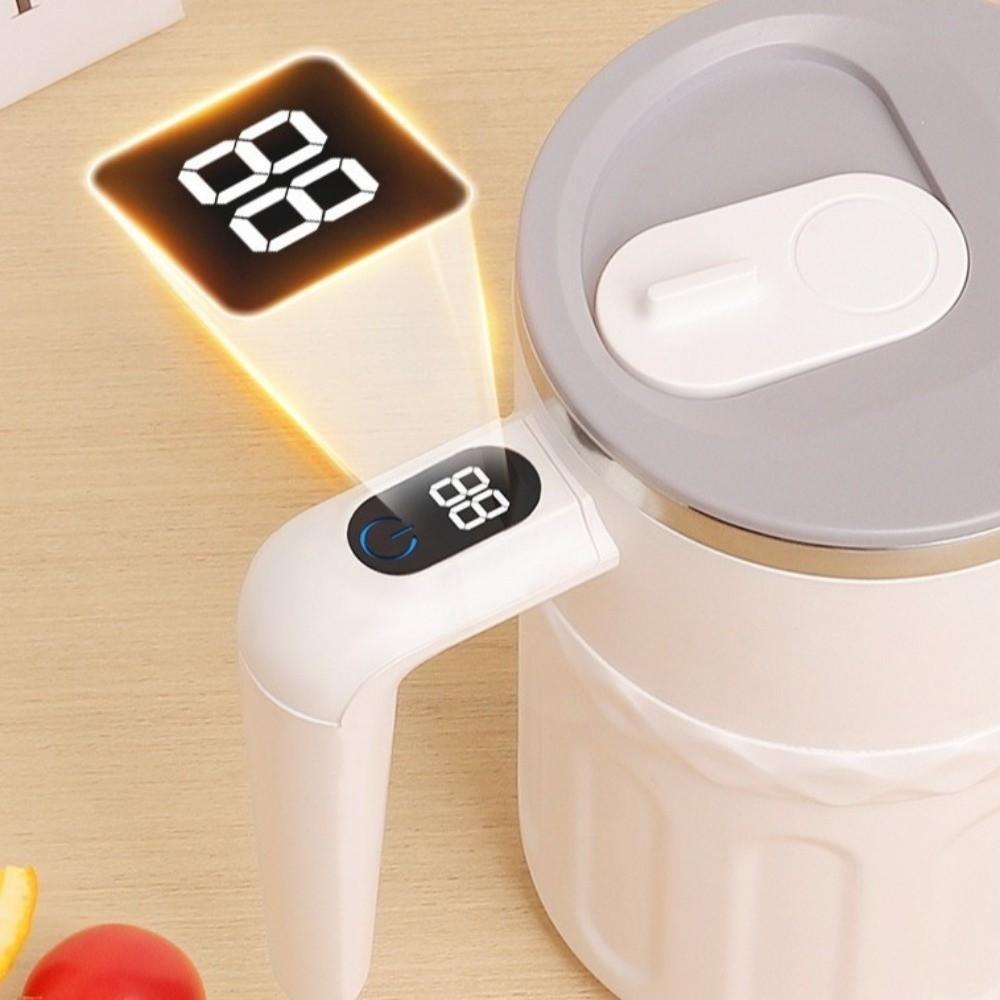 Temperature Display Automatic Mixer Cup 380ML Electric Coffee Mug Self Stirring Coffee Mug Office